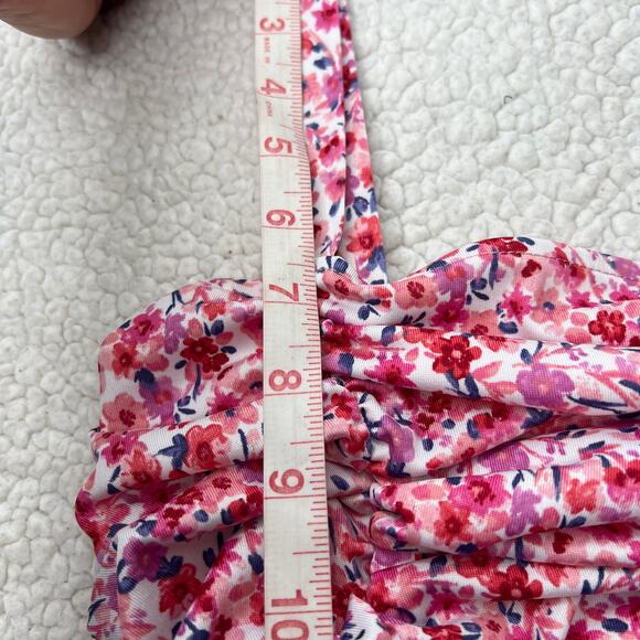 Painted Threads Pink Floral Cropped Tank Medium - Picture 7 of 8